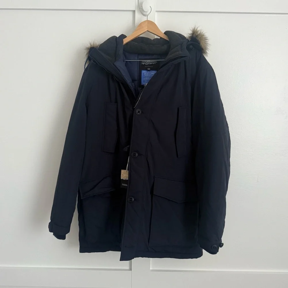 J. Crew Nordic Field Parka Navy Coat Jacket